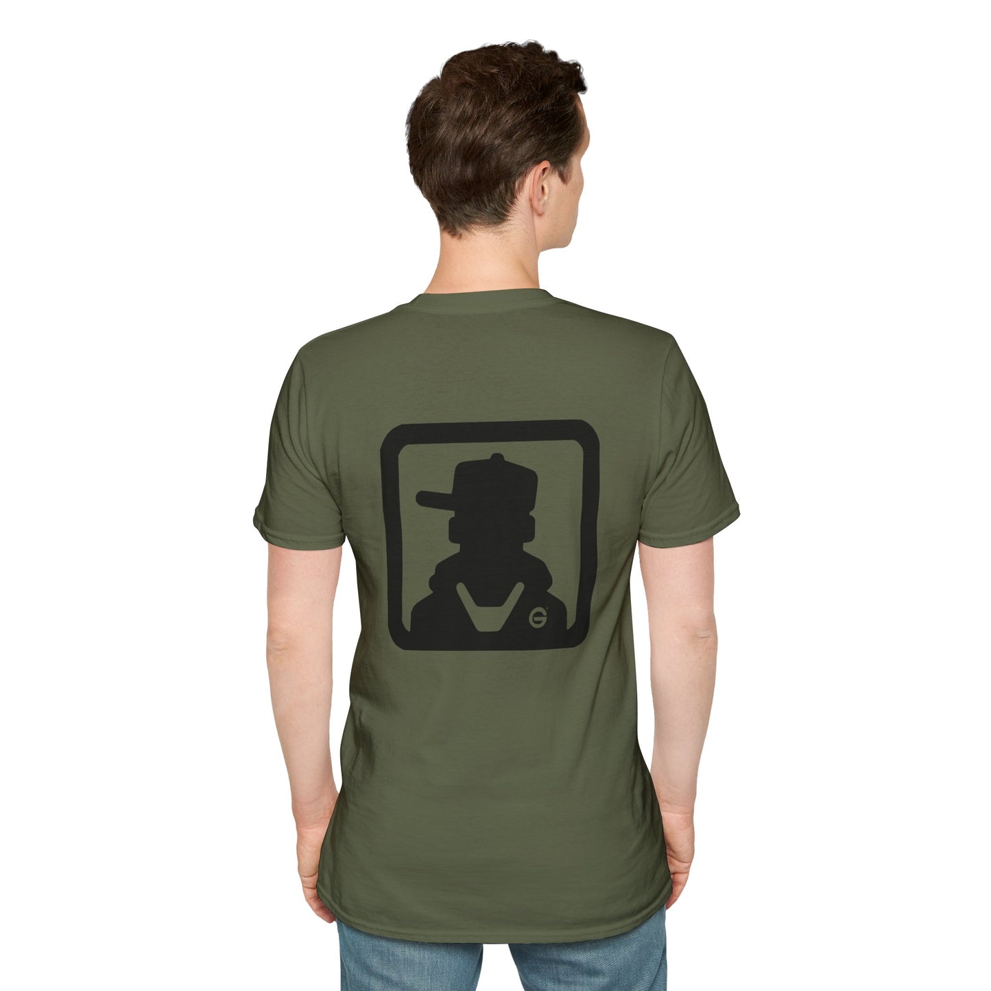 Minimal Monochrome Silhouette Logo Tee