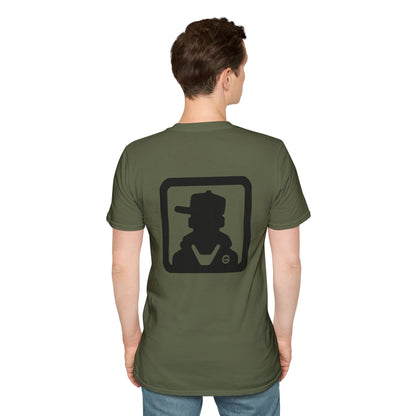 Minimal Monochrome Silhouette Logo Tee