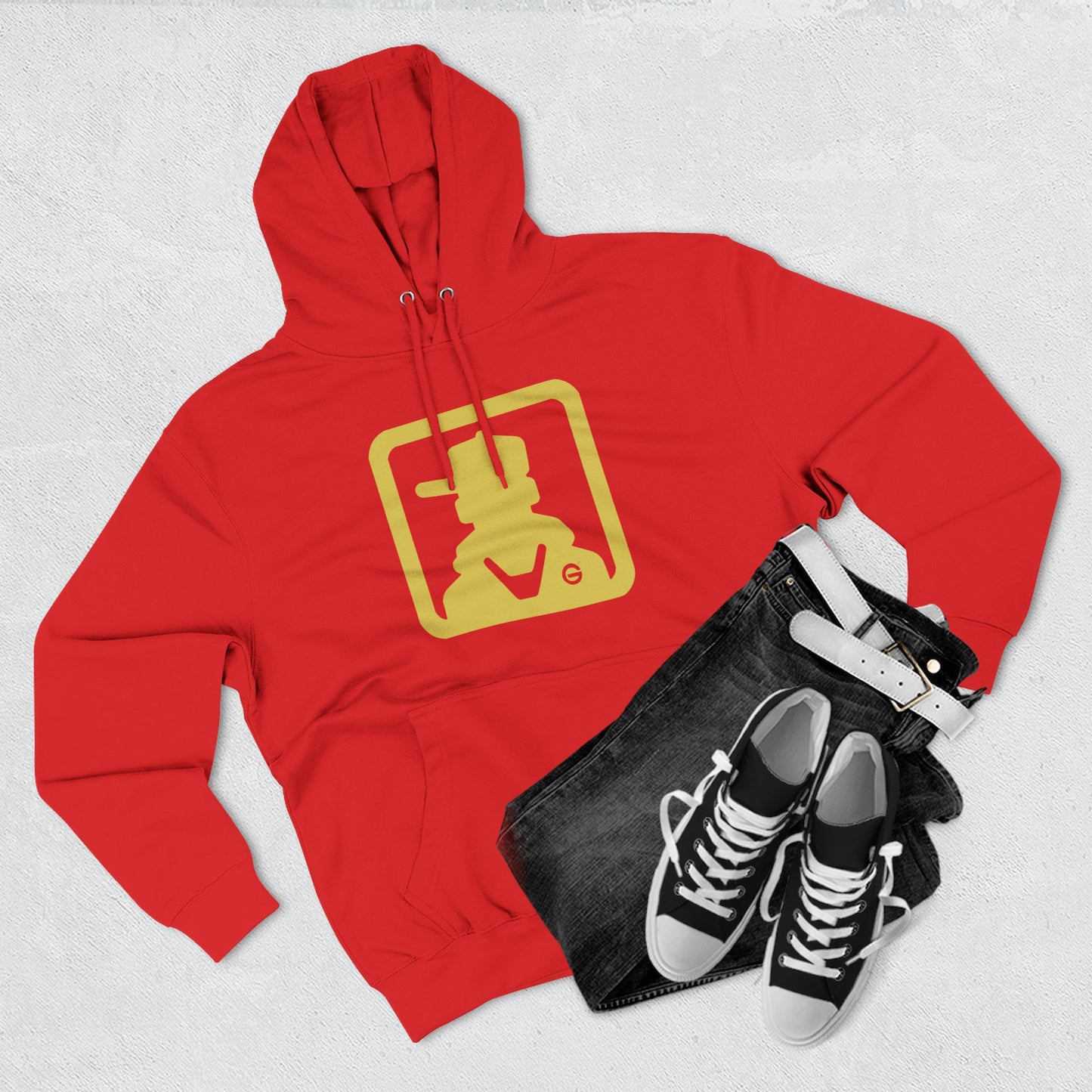 Gold Cowboy Western Hoodie Pullover