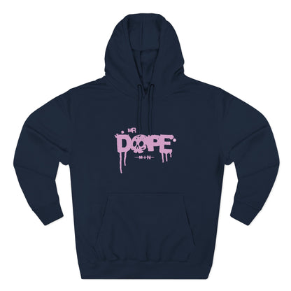 Dope Skull Graphic Hoodie Pink Drip Streetwear