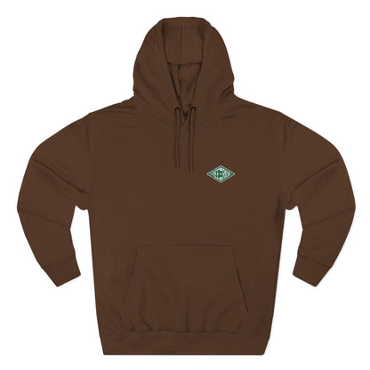 Minimal Green Diamond Logo Hoodie
