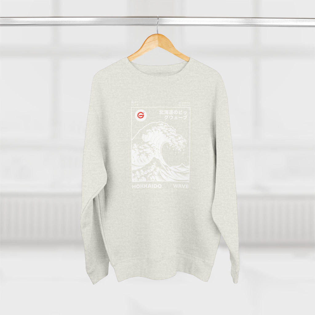 Great Wave Crewneck Sweatshirt — Hokusai-Inspired Wave Graphic