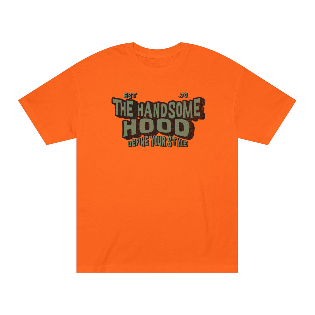 The Handsome Hood Tee — Vintage Military Green Graphic T-Shirt