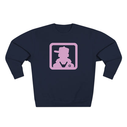 Retro Pink Silhouette Crewneck Sweatshirt