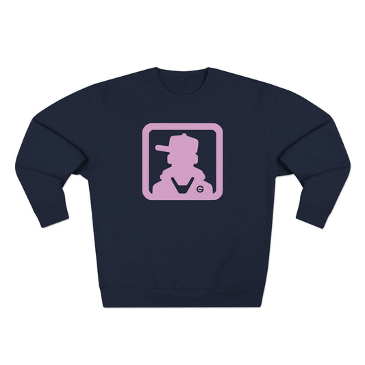 Retro Pink Silhouette Crewneck Sweatshirt