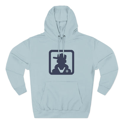 Minimalist Cowboy Silhouette Hoodie — Western Graphic Pullover