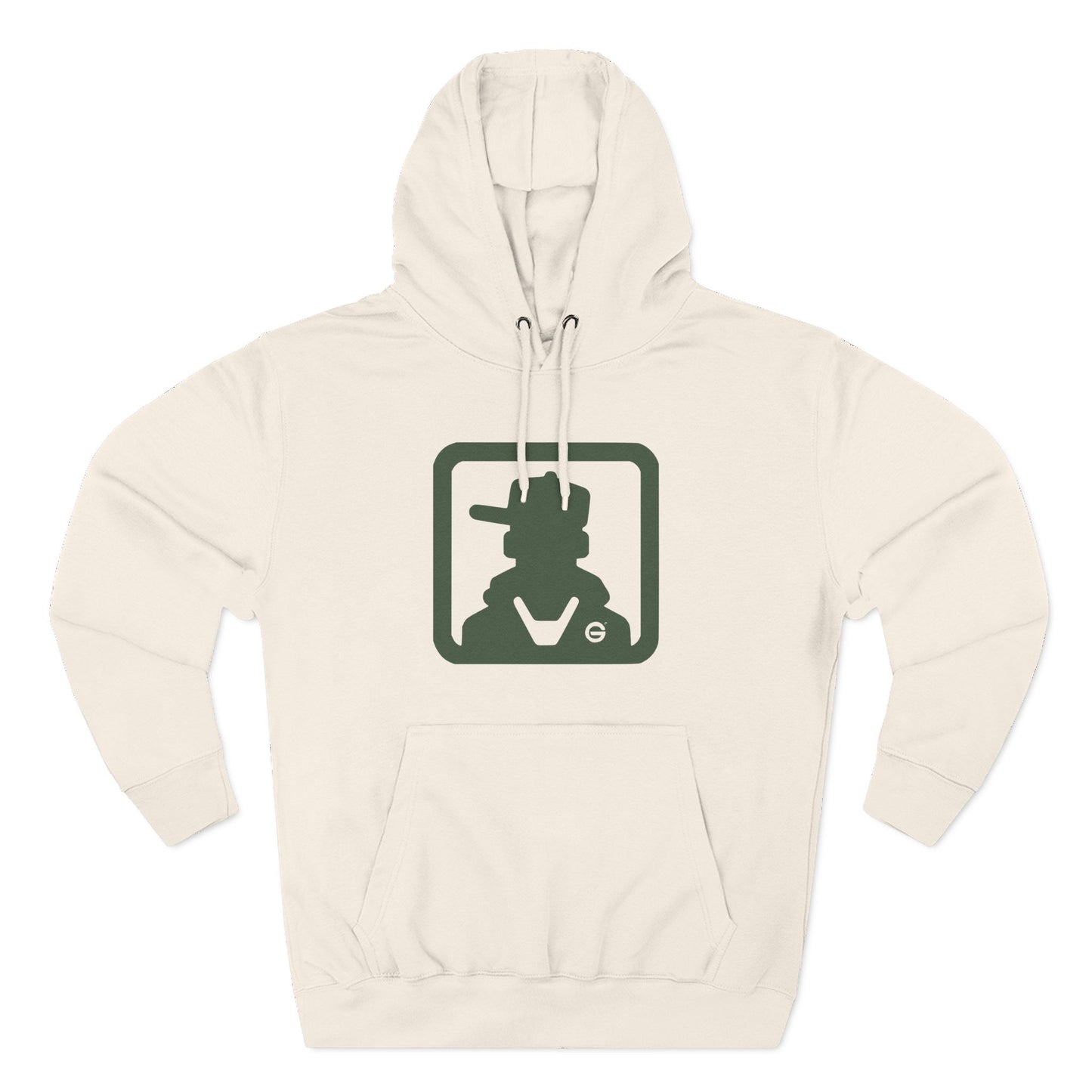 Minimal Green Icon Hoodie Pullover
