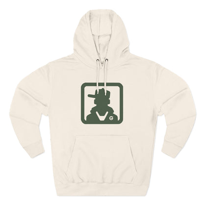 Minimal Green Icon Hoodie Pullover