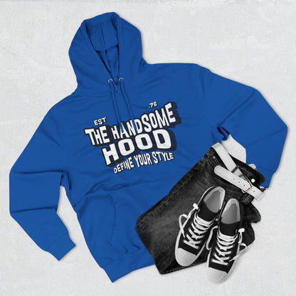 The Handsome Hood Fleece Hoodie - Retro Script Graphic Pullover
