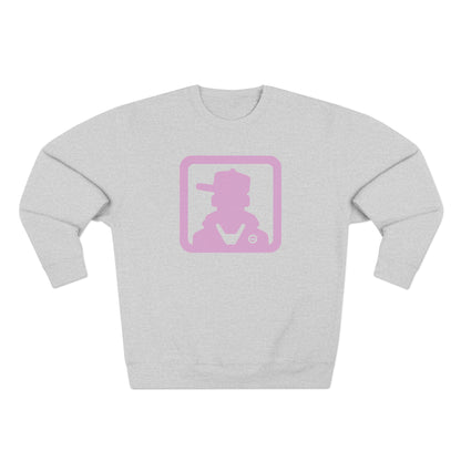 Retro Pink Silhouette Crewneck Sweatshirt