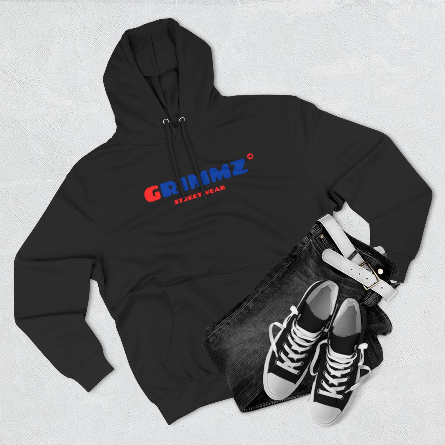GRIIMZ Bold Red Blue Hoodie