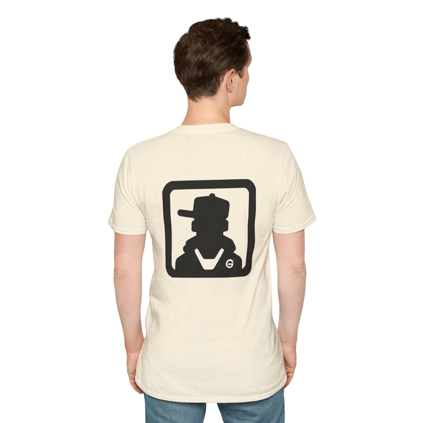 Minimal Monochrome Silhouette Logo Tee