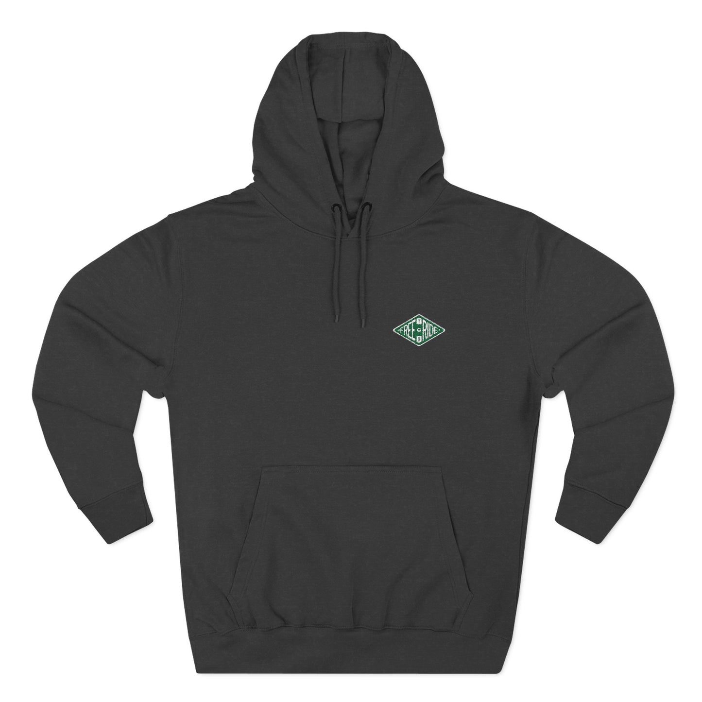 Minimal Green Diamond Logo Hoodie