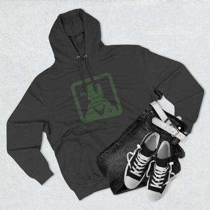 Minimal Green Icon Hoodie Pullover
