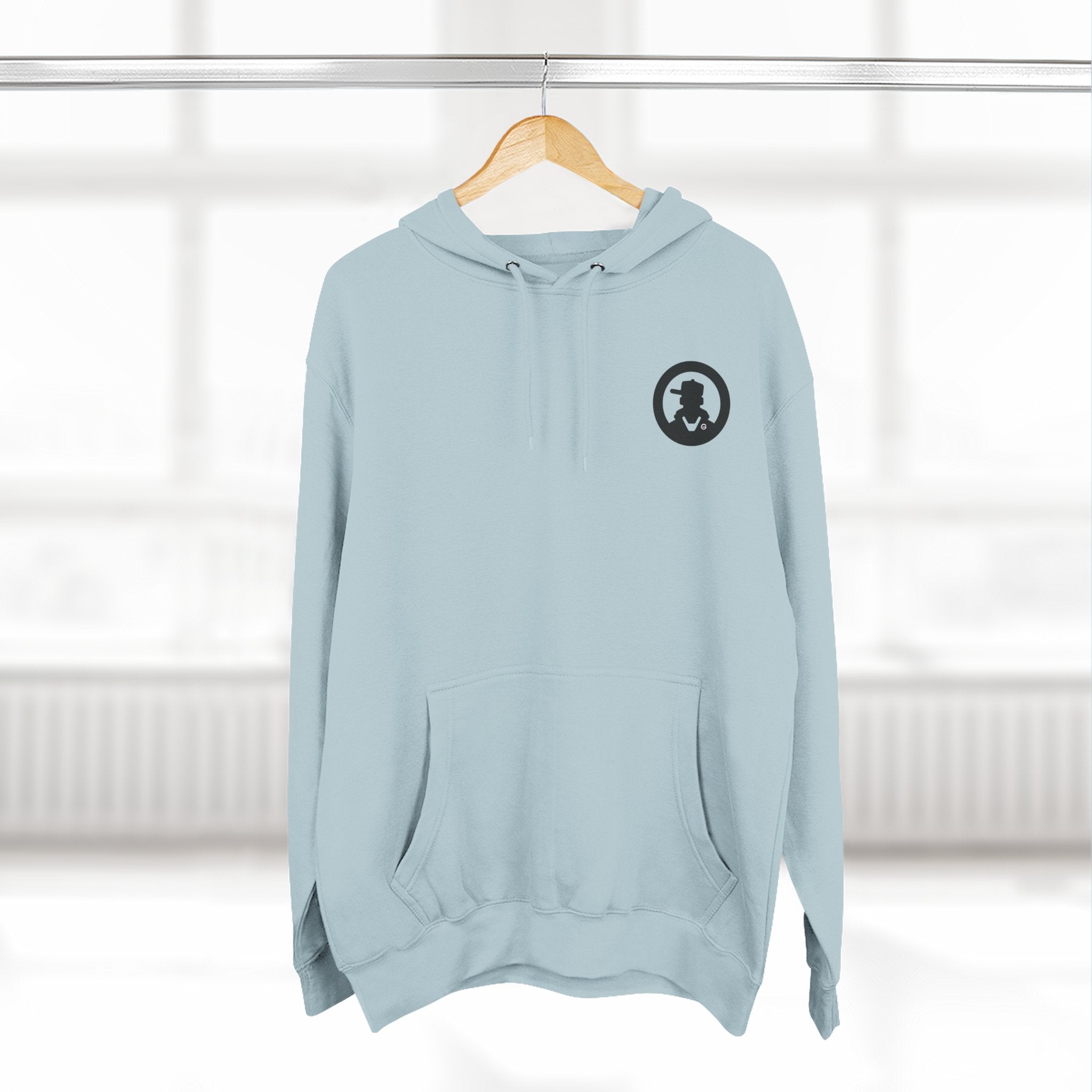 Three-Panel Fleece Hoodie