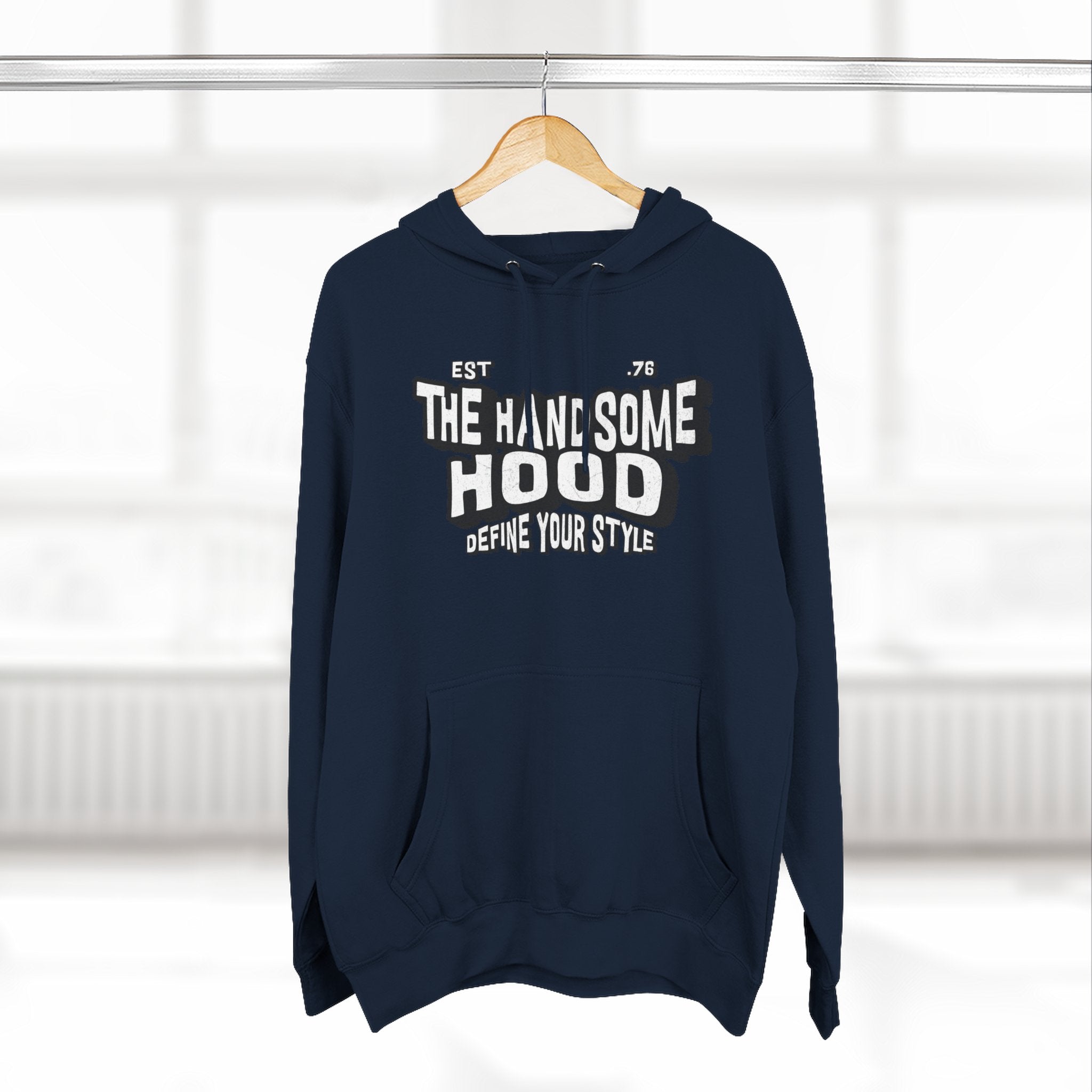 The Handsome Hood Hoodie – Retro Script Graphic Pullover