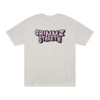 Grimmz Streetwear Tee — Pink Graffiti Logo T-Shirt