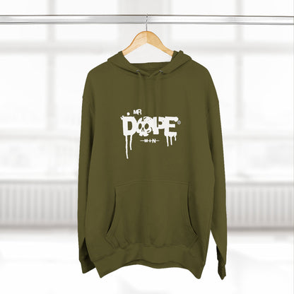 Classic White Three-Panel Hoodie
