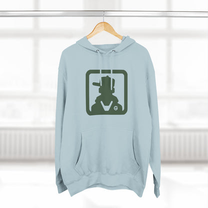 Minimal Green Icon Hoodie Pullover