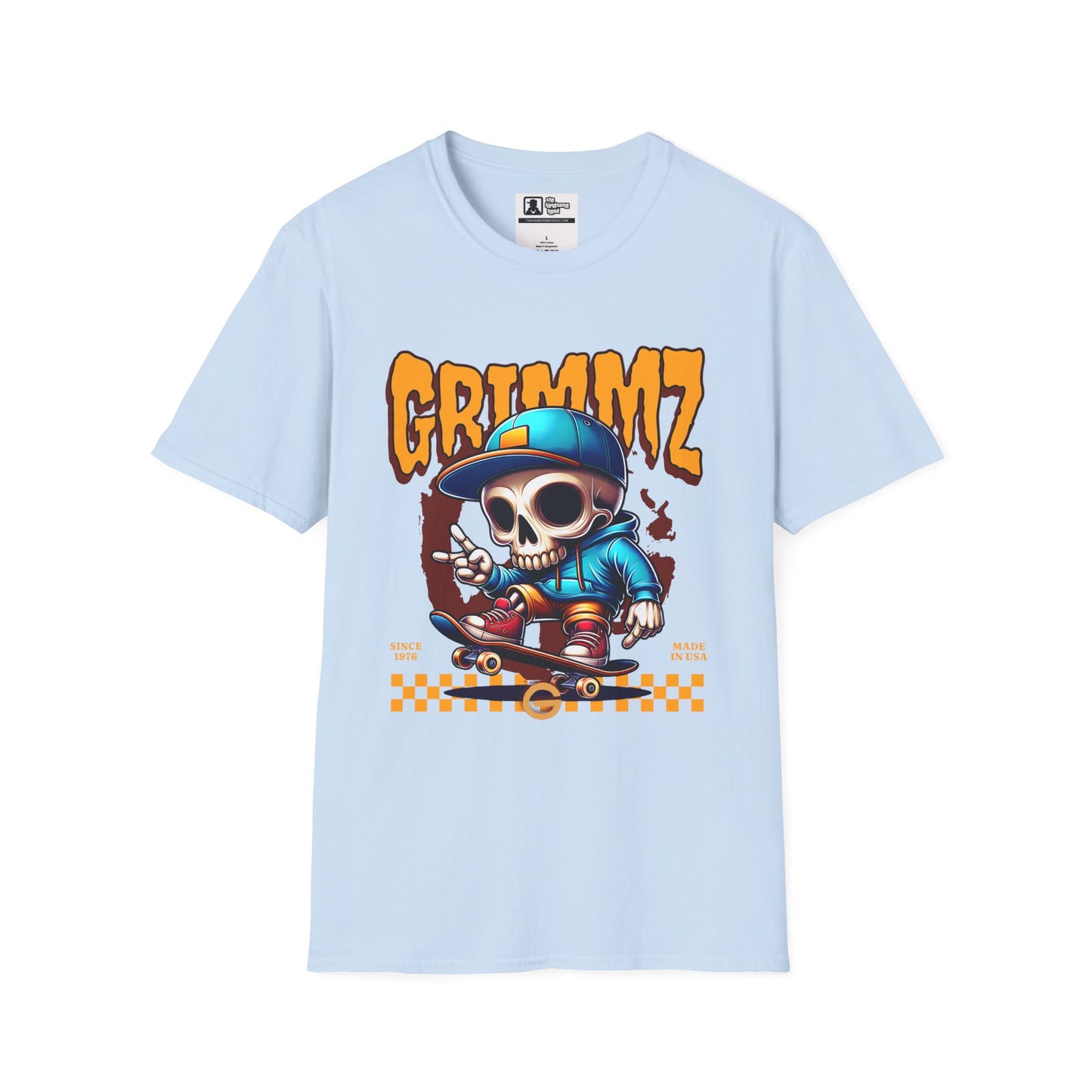Grimmz Skull Skateboard T-Shirt