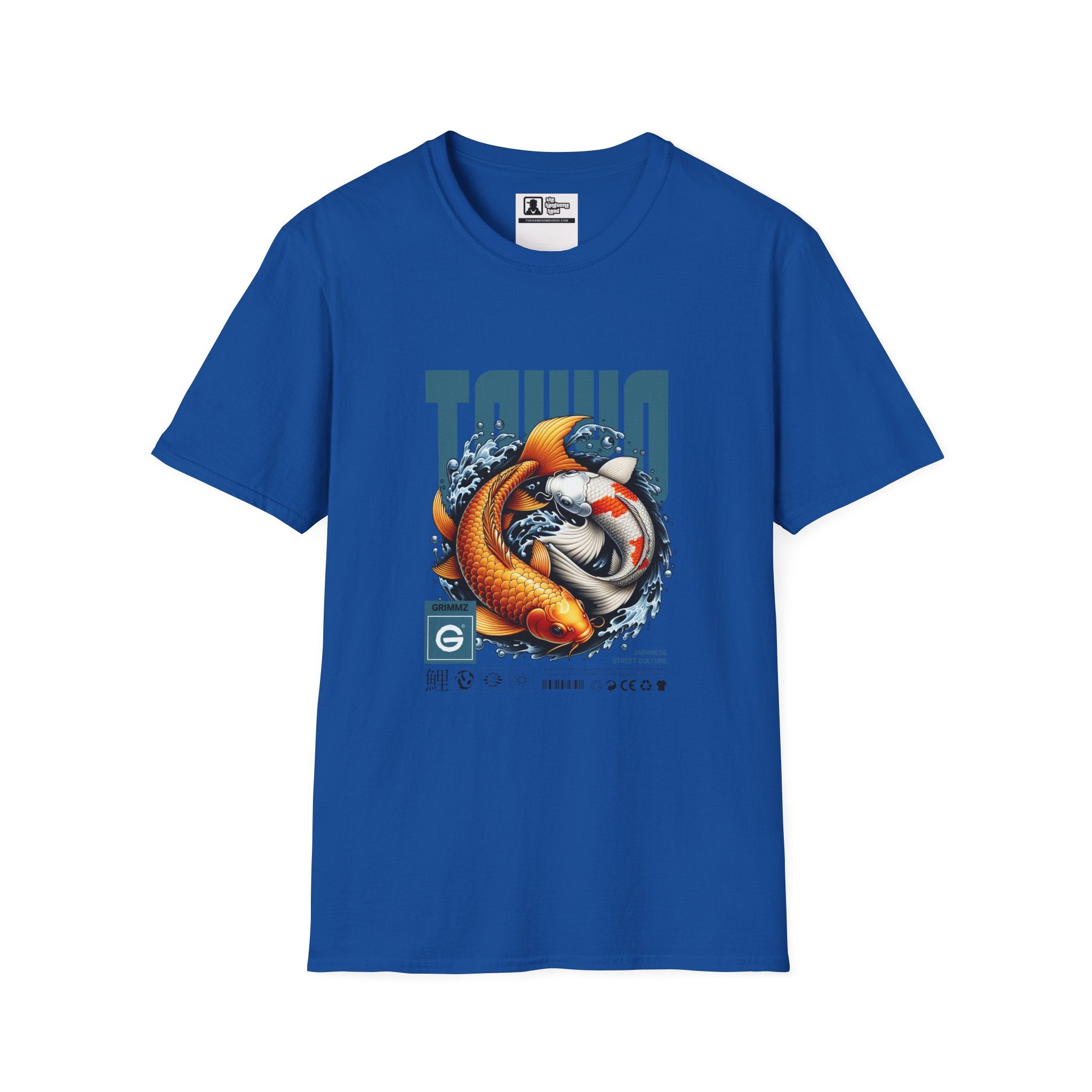 Koi Yin-Yang Graphic T-Shirt — Kyoto Fish Illustration Tee