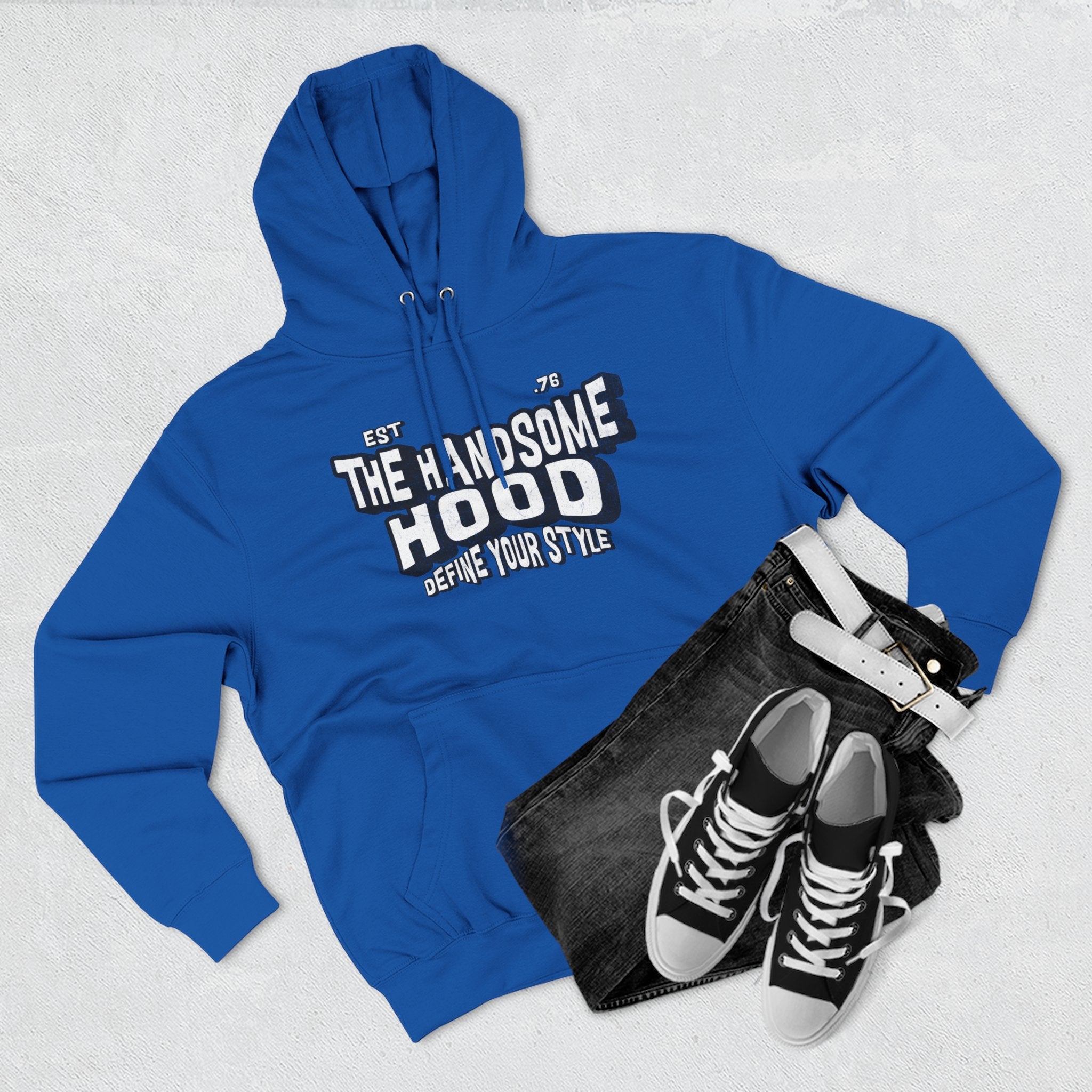 The Handsome Hood Hoodie – Retro Script Graphic Pullover