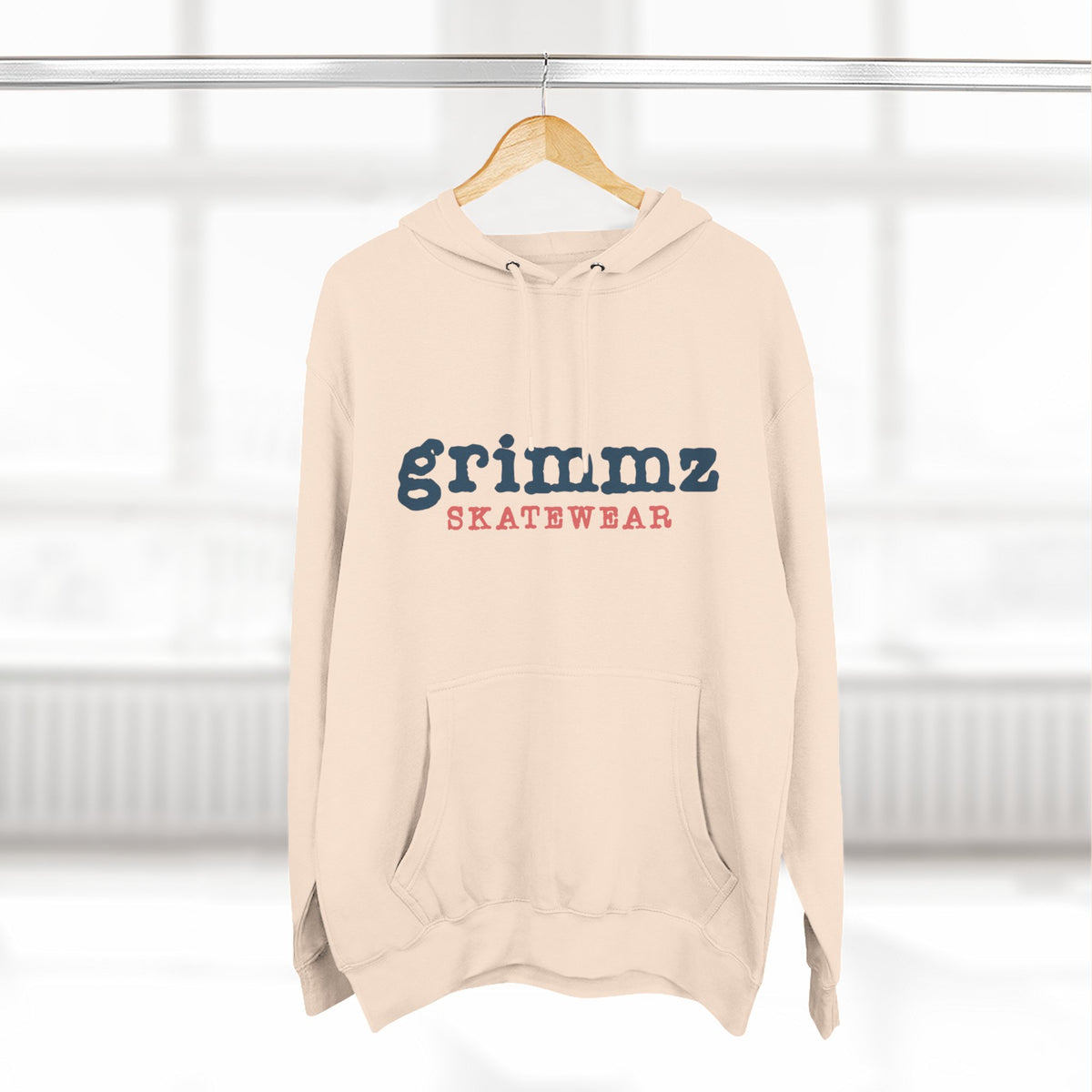 Grimmz Skatewear Fleece Hoodie — Vintage Skate Logo Pullover