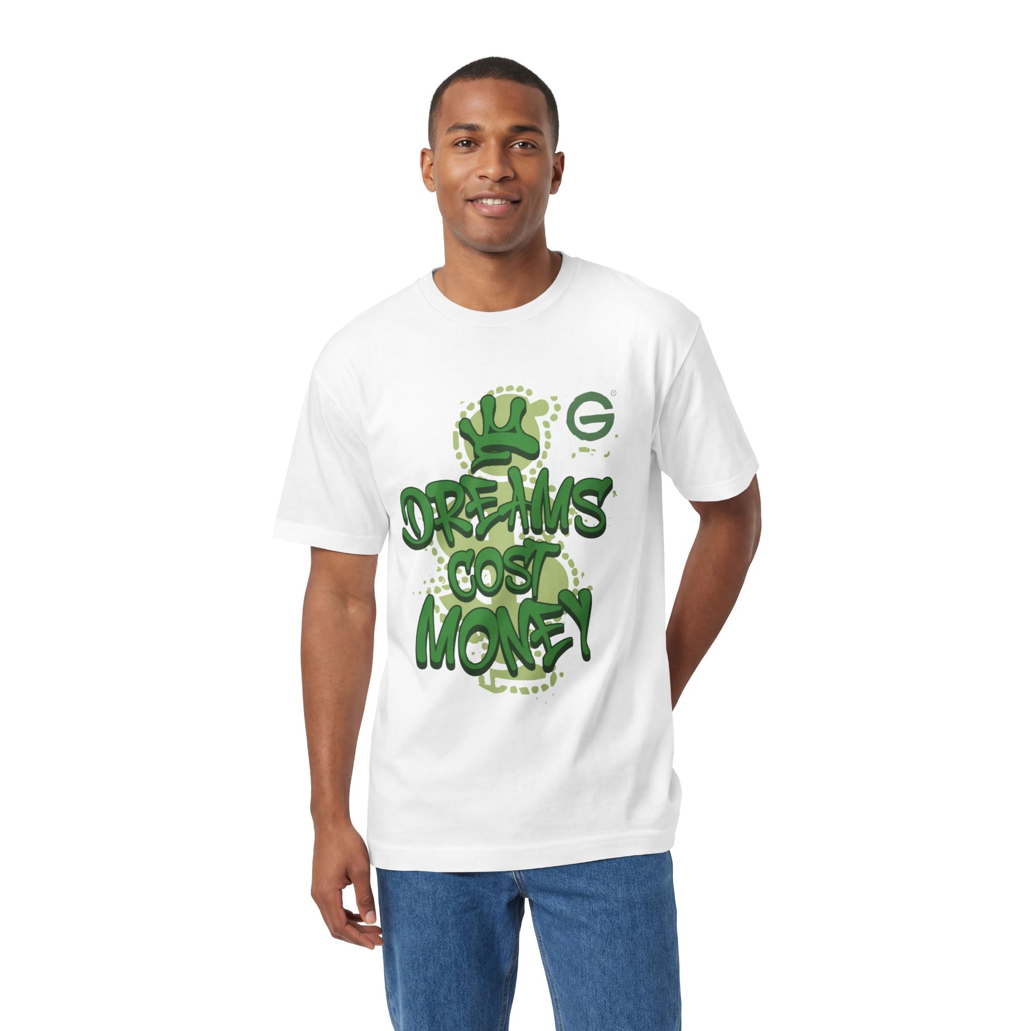 Dreams Cost Money T-Shirt — Green Graffiti Money Tee