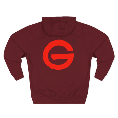 Red Brushstroke G Logo Hoodie
