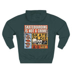 Skateboarding Is Not a Crime Hoodie — Skate or Die Graphic Hoodie