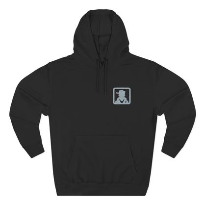 Minimal Pocket Logo White Hoodie