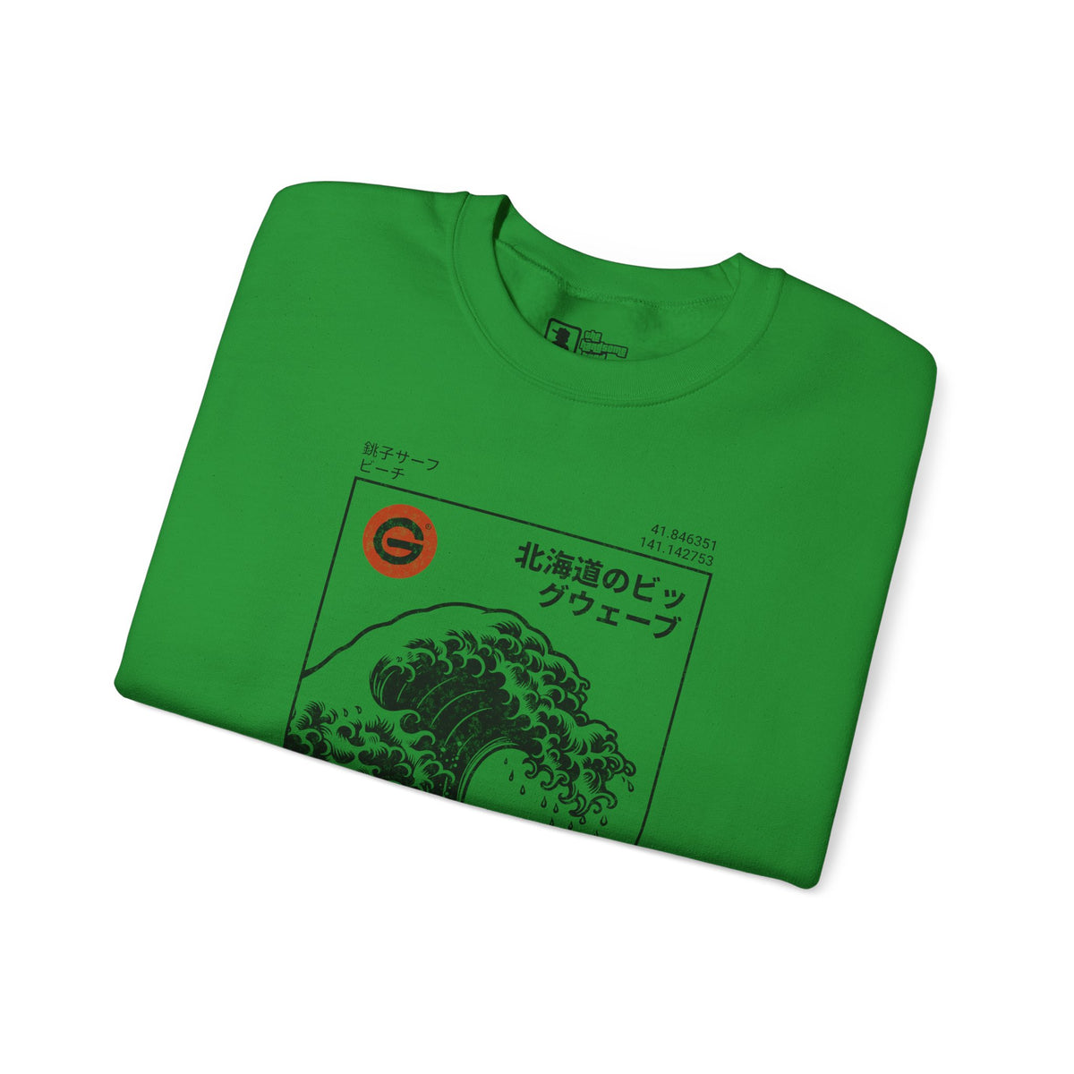 Hokkaido Wave Crewneck Sweatshirt