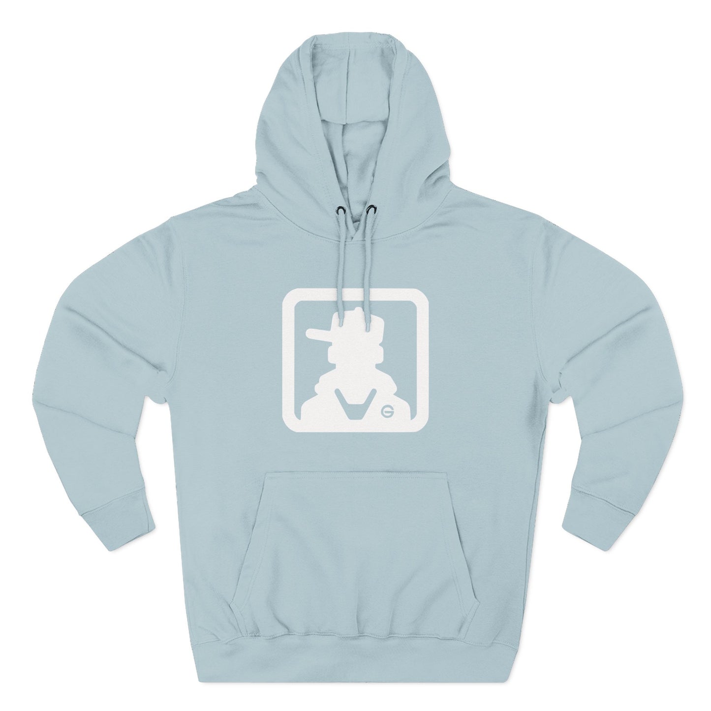 Minimal Square Logo Fleece Hoodie
