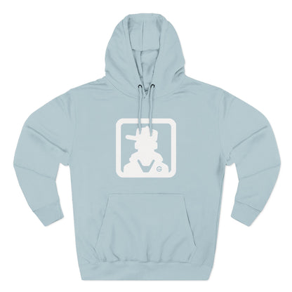 Minimal Square Logo Fleece Hoodie