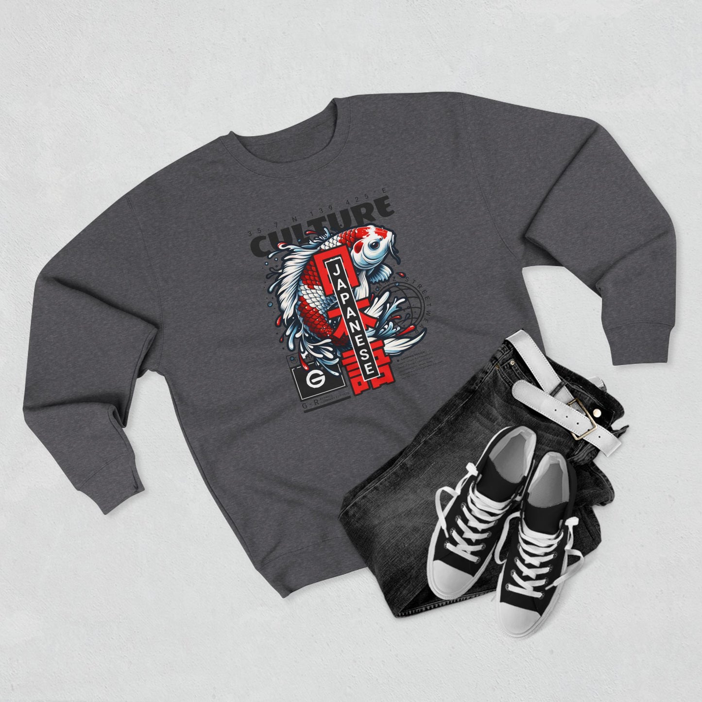 Japanese Koi Culture Crewneck Sweatshirt
