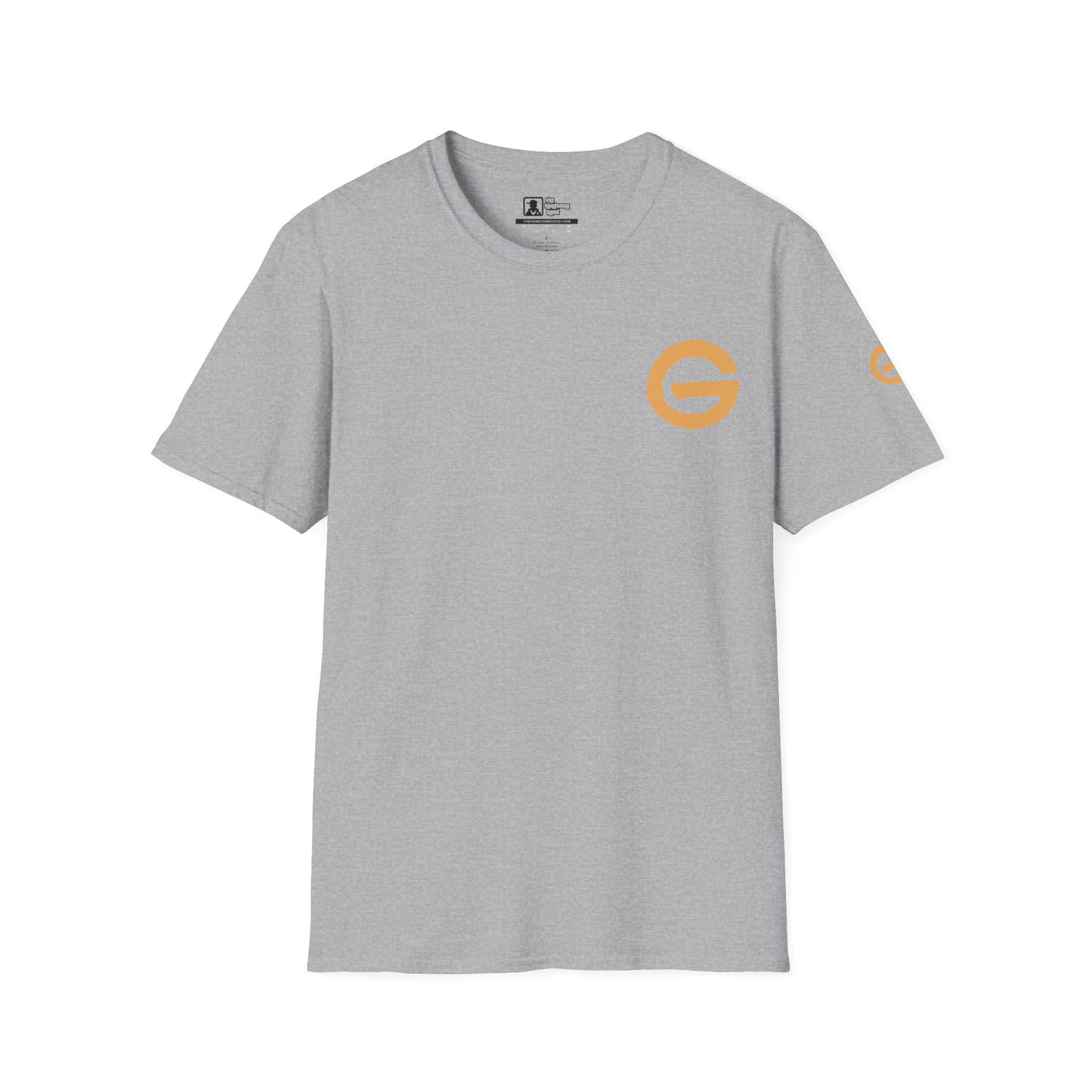 Minimal Gold 'G' Logo T-Shirt — Casual Branded Chest Emblem Tee