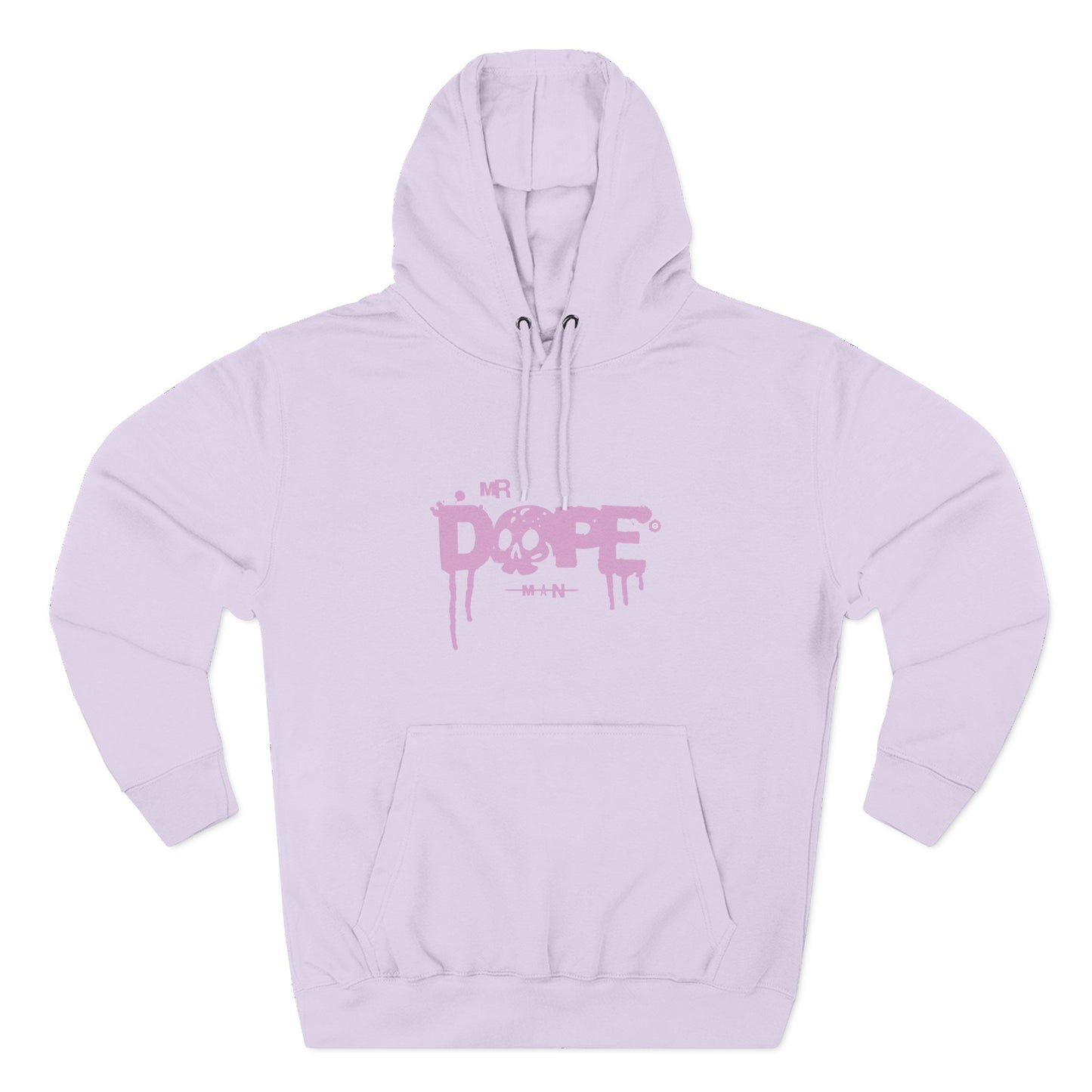 Dope Skull Graphic Hoodie Pink Drip Streetwear