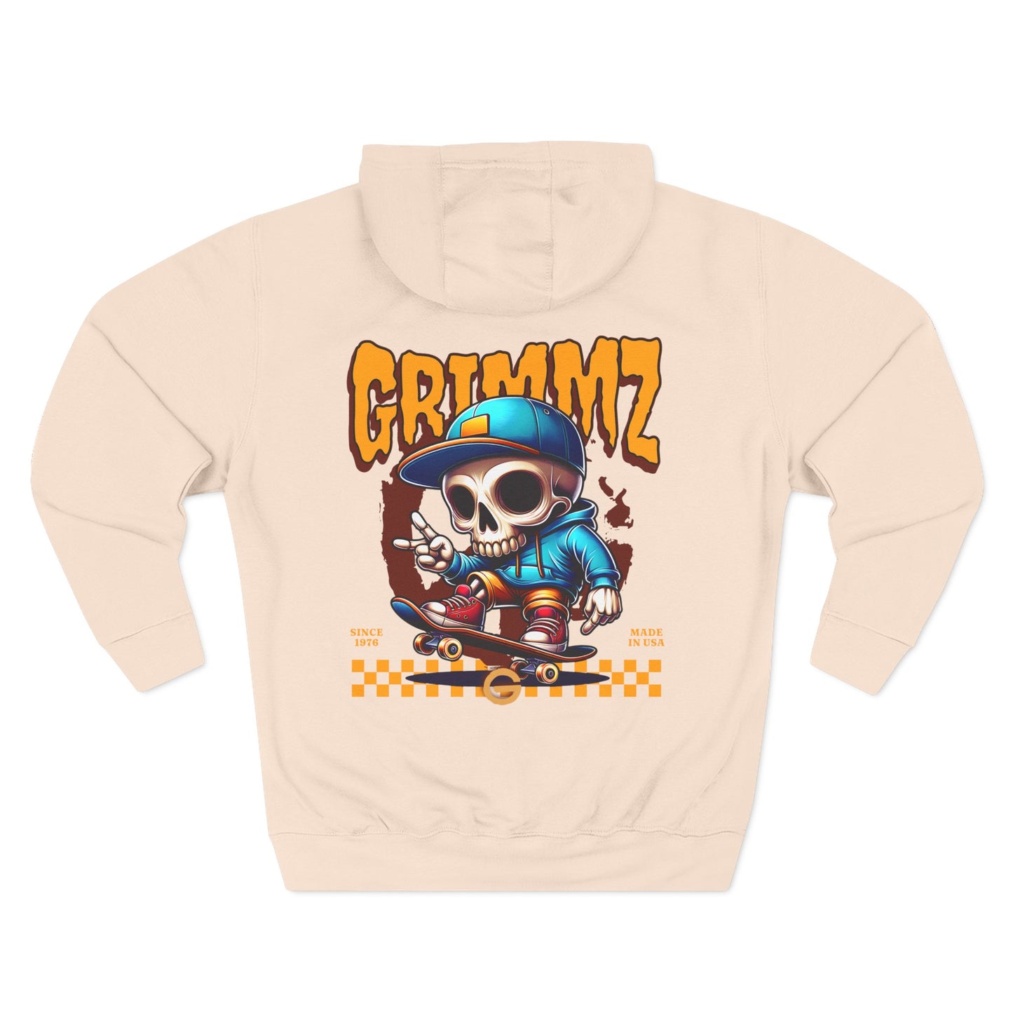 Weirdo Graphic Hoodie — Retro Skate Cartoon Fleece Pullover
