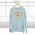 Grimmz 1976 U.S.A. Hoodie — Vintage Collegiate Fleece Pullover