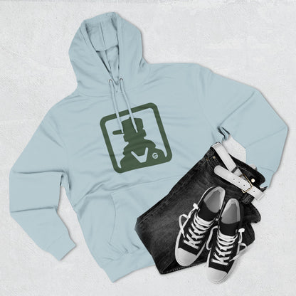 Minimal Green Icon Hoodie Pullover