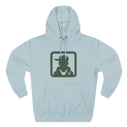 Minimal Green Icon Hoodie Pullover