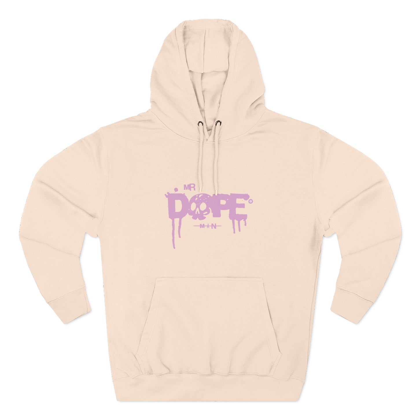 Dope Skull Graphic Hoodie Pink Drip Streetwear