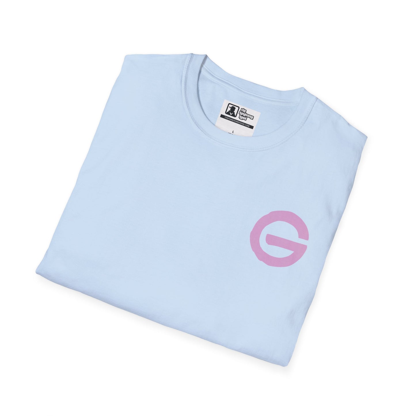 T-Shirt — Minimal Pink 'G' Logo Tee