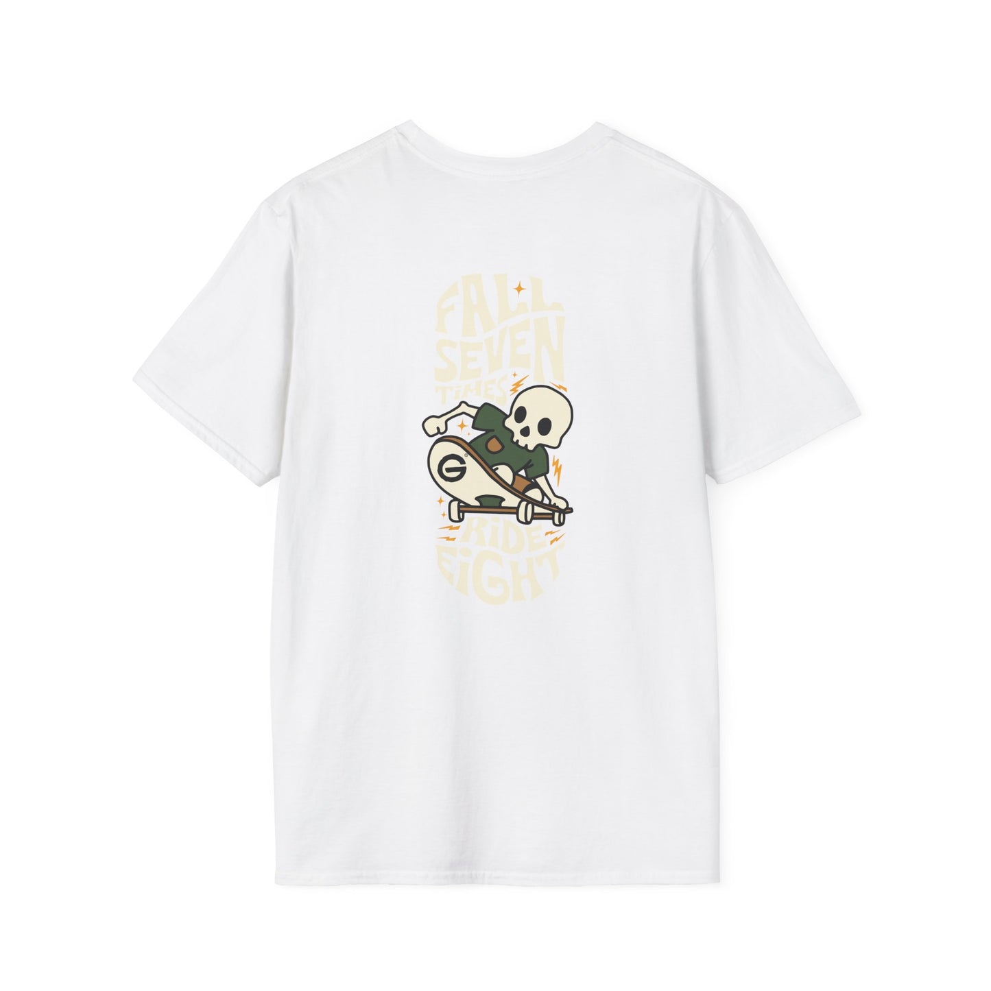 Skater Skull Tee Skateboard Graphic T-Shirt