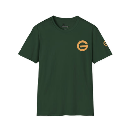 Minimal Gold 'G' Logo T-Shirt — Casual Branded Chest Emblem Tee