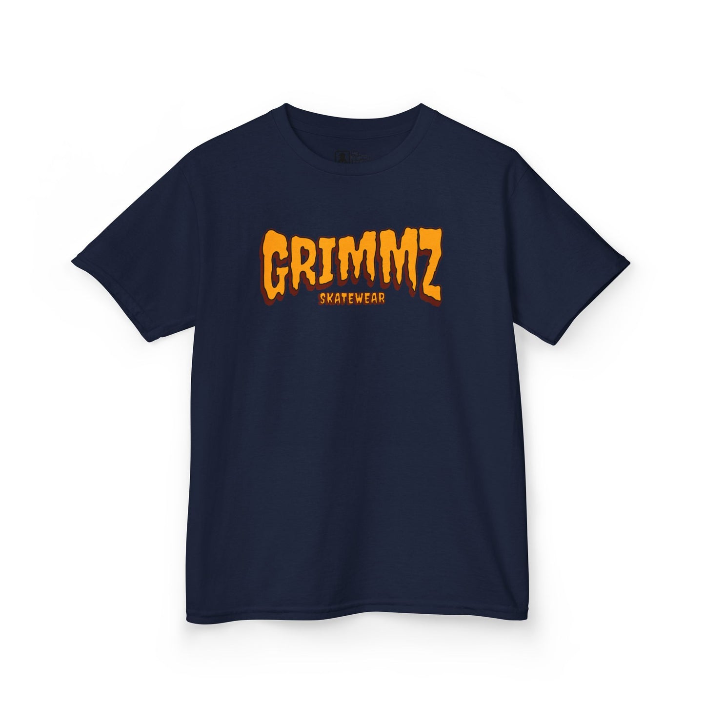 Kids Tee — GRIMMZ Orange Logo Graphic Shirt