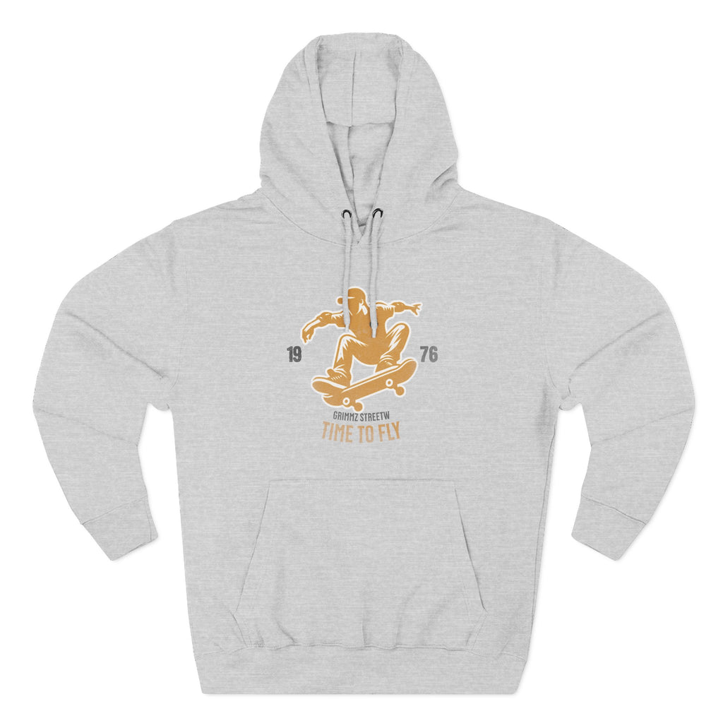 Skateboard Time to Fly Hoodie — Vintage Skateboard Graphic Pullover