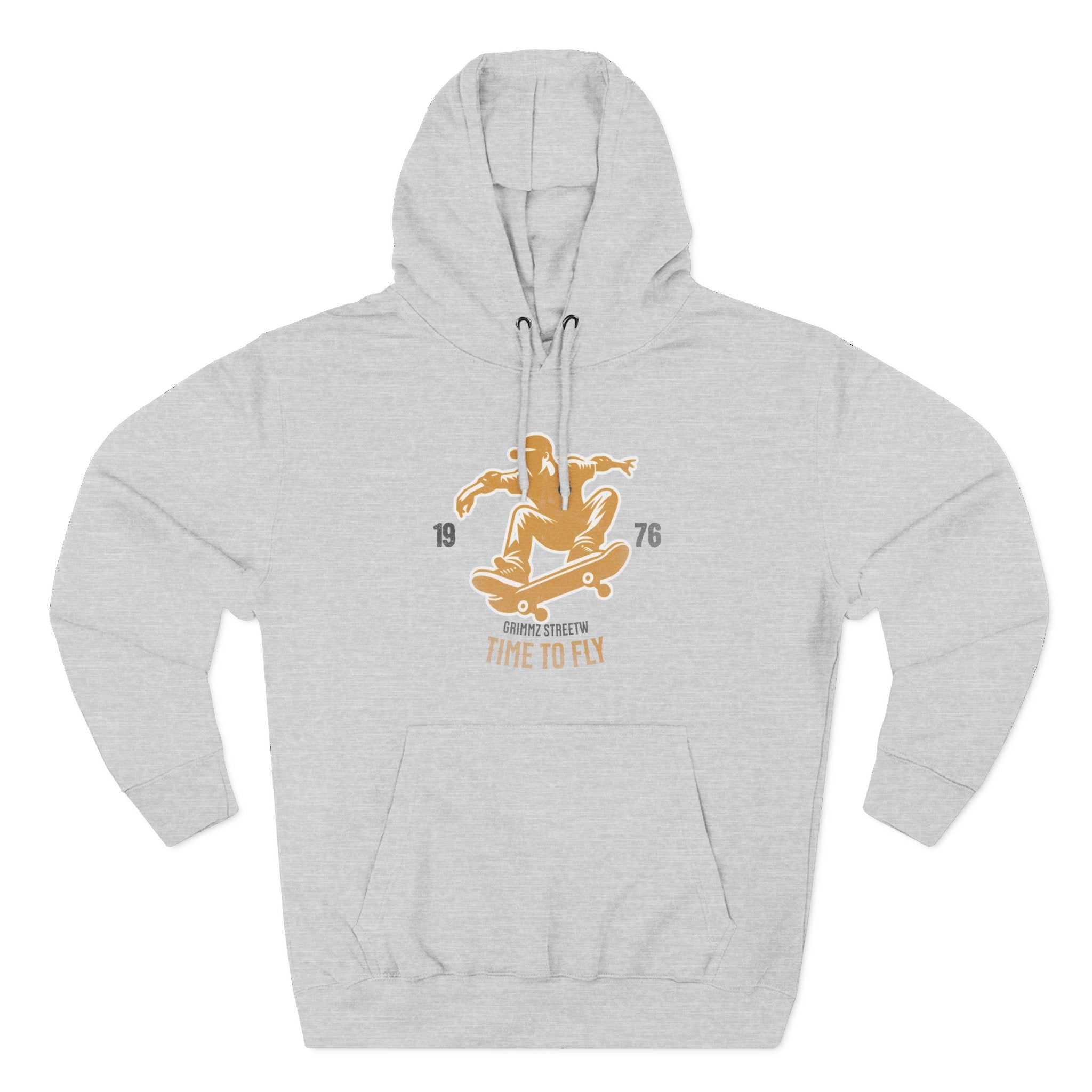 Skateboard Time to Fly Hoodie — Vintage Skateboard Graphic Pullover