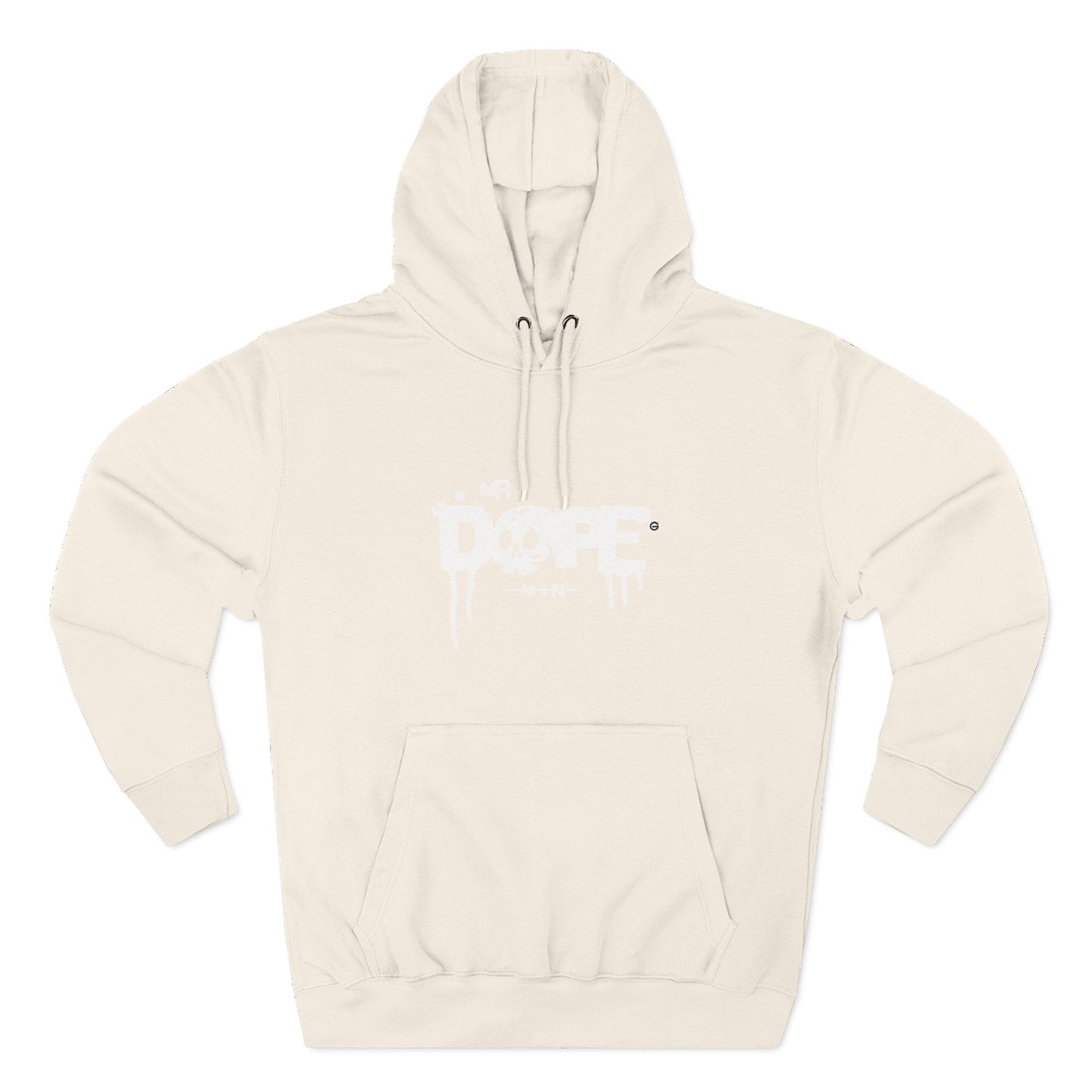Classic White Three-Panel Hoodie