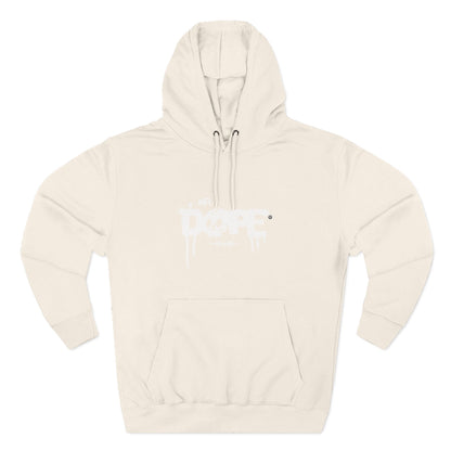 Classic White Three-Panel Hoodie